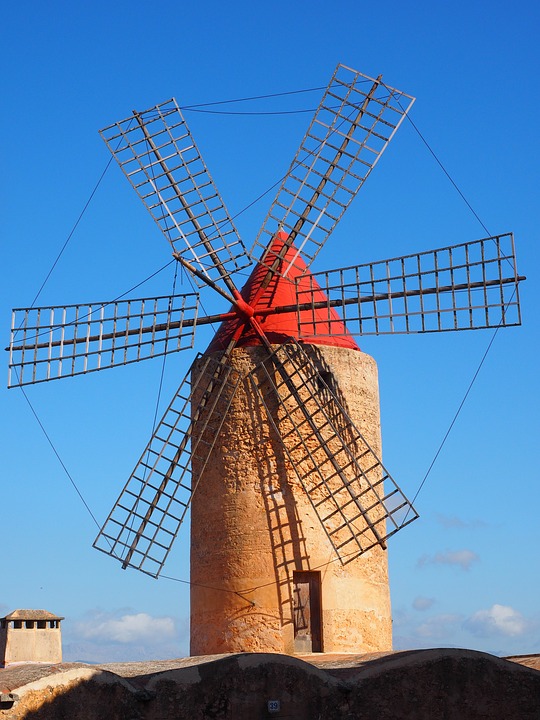 Mallorca Mühle Windrad